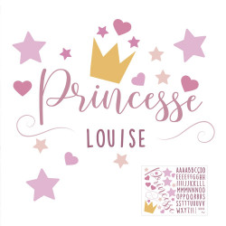 STICKERS PRENOMS PRINCESSE