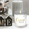 BOUGIE VERRE "COPINE EN OR"