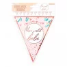 GUIRLANDE FANION BABY SHOWER FILLE