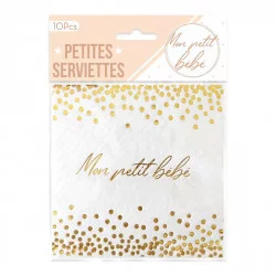 SERVIETTES BABY SHOWER GARCON x10