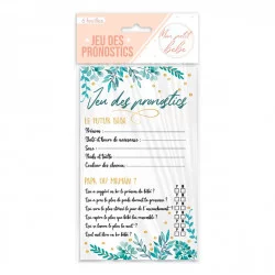 JEU BABY SHOWER FEUILLES x6