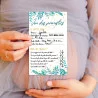 JEU BABY SHOWER FEUILLES x6