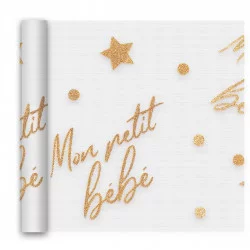 CHEMIN DE TABLE BABY SHOWER GARCON
