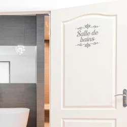 STICKER PORTE SALLE DE BAINS