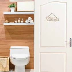 MOT À SUSPENDRE "TOILETTES"