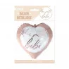 BALLON MÉTAL COEUR BABY SHOWER FILLE
