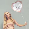 BALLON MÉTAL COEUR BABY SHOWER FILLE