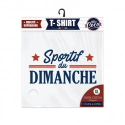 T SHIRT "SPORTIF DU DIMANCHE" TAILLE XL