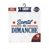 T SHIRT "SPORTIF DU DIMANCHE" TAILLE XL