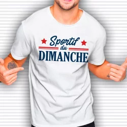 T SHIRT "SPORTIF DU DIMANCHE" TAILLE XL