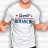 T SHIRT "SPORTIF DU DIMANCHE" TAILLE XL