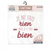 T SHIRT COCOTTE "JE NE FAIS RIEN MAIS JE LE FAIS BIEN" TAILLE L T SHIRT COCOTTE "JE NE FAIS RIEN MAIS JE LE FAIS BIEN" TAILLE L