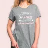 T-SHIRT "J'ADORE LES FLEURS MAIS JE PRÉFÈRE LES CHAUSSURES" L