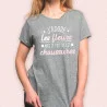 T-SHIRT "J'ADORE LES FLEURS MAIS JE PRÉFÈRE LES CHAUSSURES" M T-SHIRT "J'ADORE LES FLEURS MAIS JE PRÉFÈRE LES CHAUSSURES" M