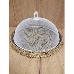 CLOCHE ALIMENT. MM JONC/MER 27X27X18CM