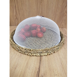CLOCHE ALIMENT. MM JONC/MER 27X27X18CM