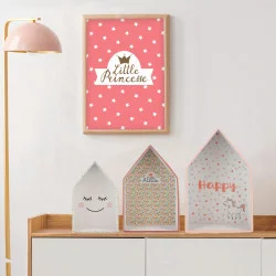 Nestkastje voor meisjes - Set van 3 - Karton