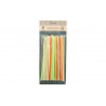 30 PAILLES PLASTIQUE RECYCLABLE COULEUR