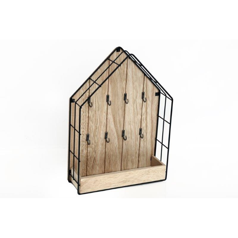 BOITE A CLES FILAIRE BOIS STYLE MAISON 3