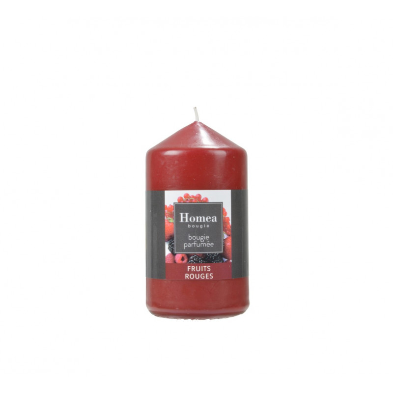 BOUGIE PILIER FRUITS ROUGES D6XH11CM PAR