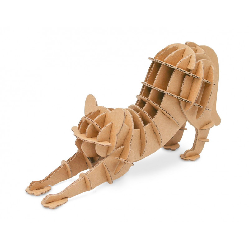 CHAT EN CARTON À ASSEMBLER, PETIT MODÈLE