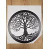 ARBRE DE VIE MURAL MÉTAL NOIR D40cm