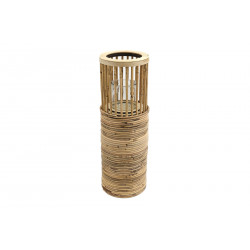 PHOTOPHORE ROTIN D19x55cm