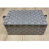 CORBEILLE AVEC COUVERCLE TAUPE 39x26xH15cm