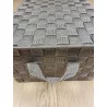 CORBEILLE AVEC COUVERCLE TAUPE 39x26xH15cm
