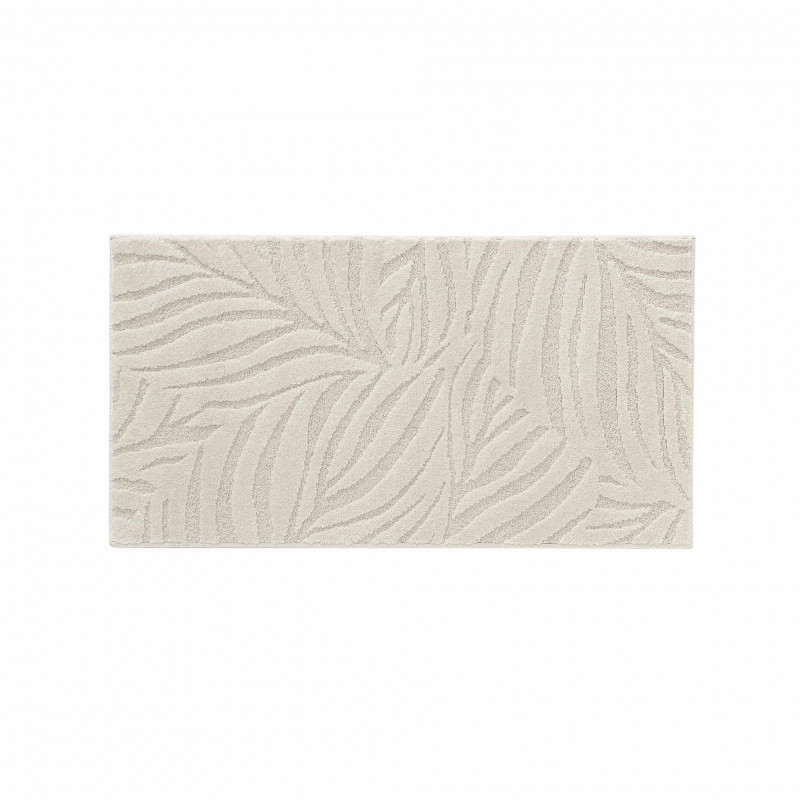 Tapis Ankara 60x110cm écru uni en relief