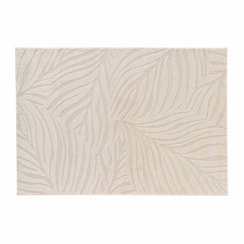 Tapis Ankara 120x170cm écru uni en relief