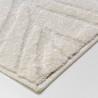 Tapis Ankara 120x170cm écru uni en relief