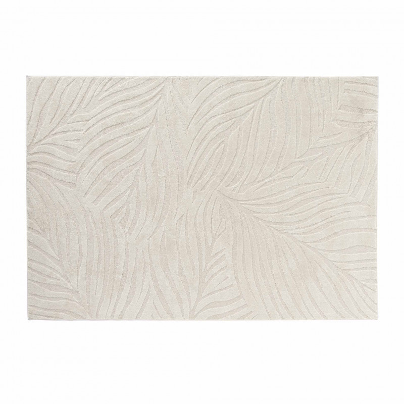 Tapis Ankara 160x230cm écru uni en relief
