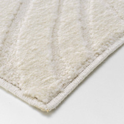 Tapis Ankara 160x230cm écru uni en relief