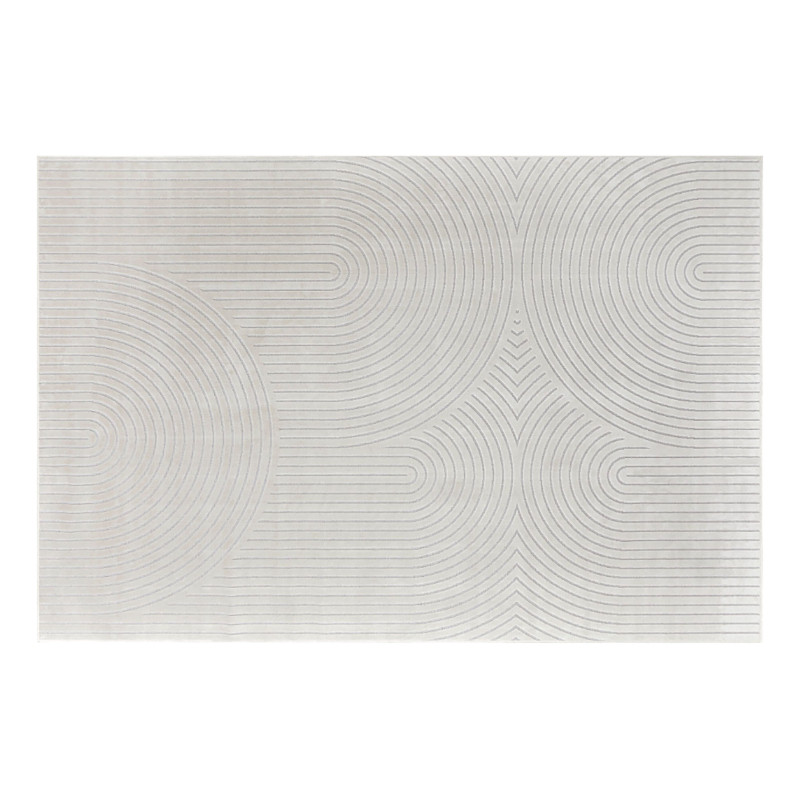 TAPIS GEODE NATUREL 140x200CM VISCOSE RE
