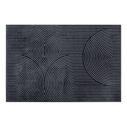 TAPIS GEODE ANTHRACITE 140x200CM VISCOSE