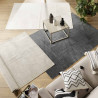TAPIS GEODE GRIS 140x200CM VISCOSE RELIE