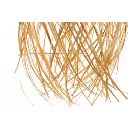 PLAFONNIER EN BAMBOU 28X28X60cm