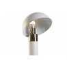 Lampe métal champignon blanc doré D24x36cm