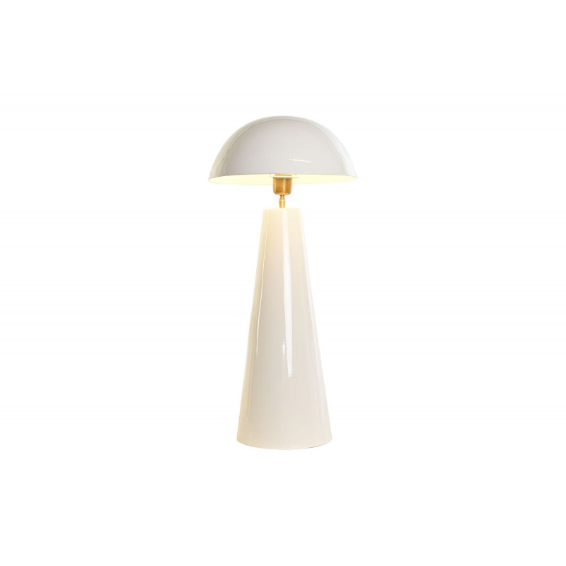 LAMPE MÉtAL CHAMPIGNON LAQUÉ BLANC 31X31