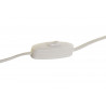 LAMPE MÉtAL CHAMPIGNON LAQUÉ BLANC 31X31