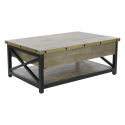 TABLE BASSE HAMPTON 116X74X44CM PLATEAU