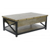 TABLE BASSE HAMPTON 116X74X44CM PLATEAU