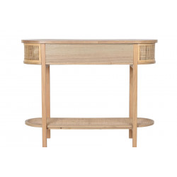 CONSOLE SELMA ROTIN 100X38X78CM ARRONDIT