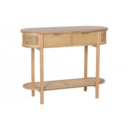 CONSOLE SELMA ROTIN 100X38X78CM ARRONDIT