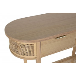 CONSOLE SELMA ROTIN 100X38X78CM ARRONDIT