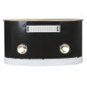 Meuble bar combi bois manguier et métal 157x52x90cm