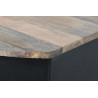 Meuble bar combi bois manguier et métal 157x52x90cm