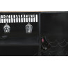 Meuble bar combi bois manguier et métal 157x52x90cm