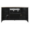 Meuble bar combi bois manguier et métal 157x52x90cm